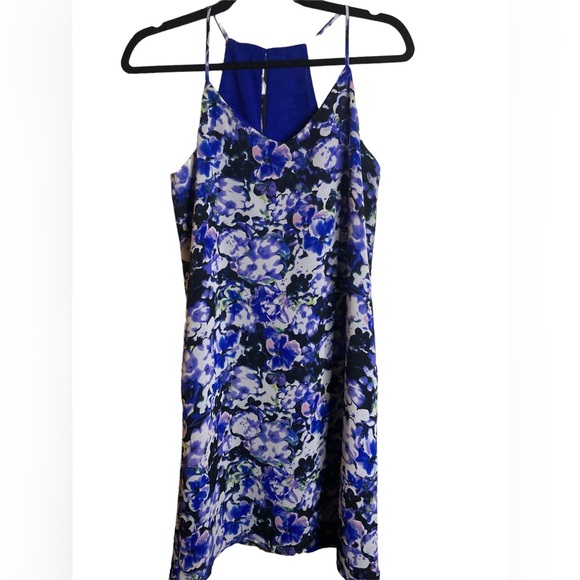Women's Light Orange Tiered Floral Midi Dress - Spaghetti Straps, Flowy Summer
